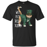 Cat A Wee Bit Irish Today Black T-Shirt Men