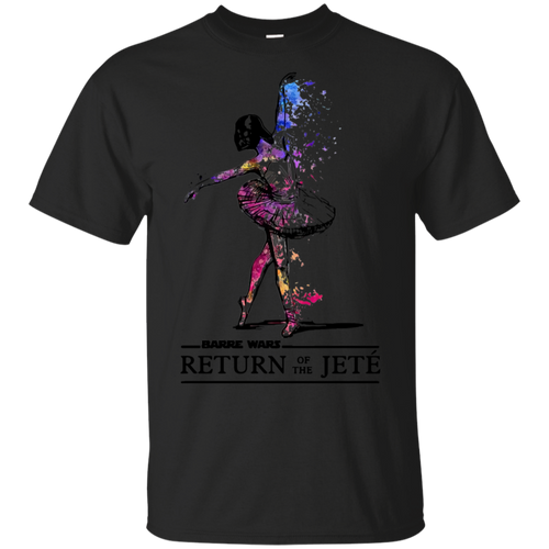 Ballet Barre Wars Return Of The Jeté Black Cotton T-Shirt