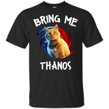 Cat Bring Me Thanos Ver2 Black Cotton T-Shirt