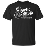 Dungeons And Dragons Chaotic Stupid Is Not An Alignment Black Cotton T-Shirt
