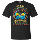 Butterfly My Son Left Me Beautiful Memories Black Cotton T-Shirt